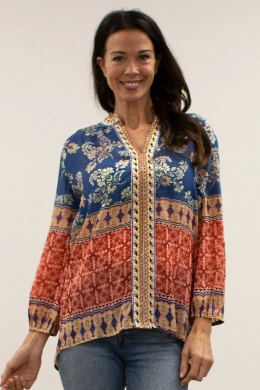 "Piper" Blouse Versatile Layering Blouse