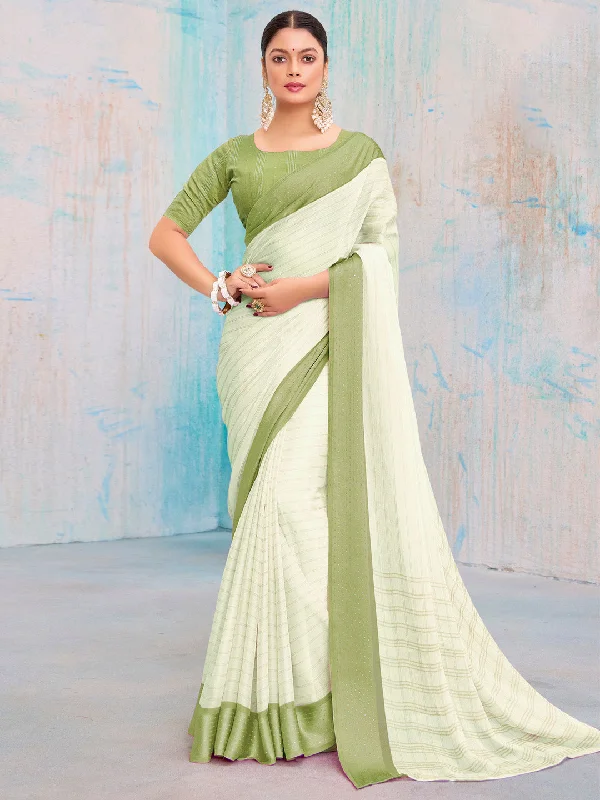 Women's Pure Chiffon Light Green Printed Designer Saree With Blouse Piece Sheer Mesh Blouse Women's Pure Chiffon Light Green Printed Designer Saree With Blouse Piece Sheer Mesh Blouse
