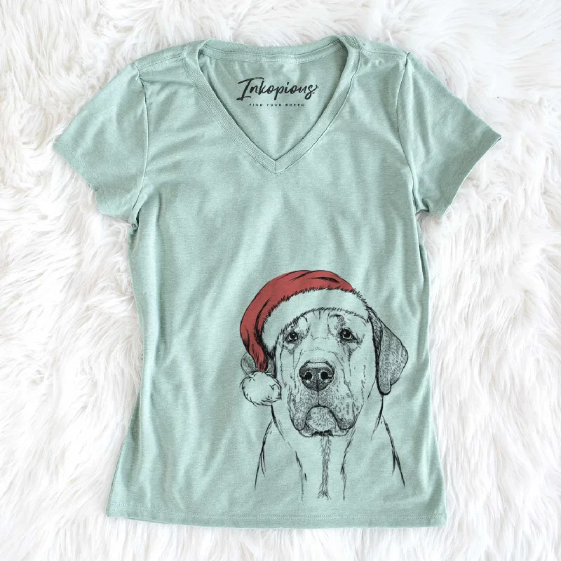 Santa Beau the Broholmer - Women's V-neck Shirt -- Basic T-Shirt Crew Neck Short Sleeve Santa Beau the Broholmer - Women's V-neck Shirt -- Basic T-Shirt Crew Neck Short Sleeve
