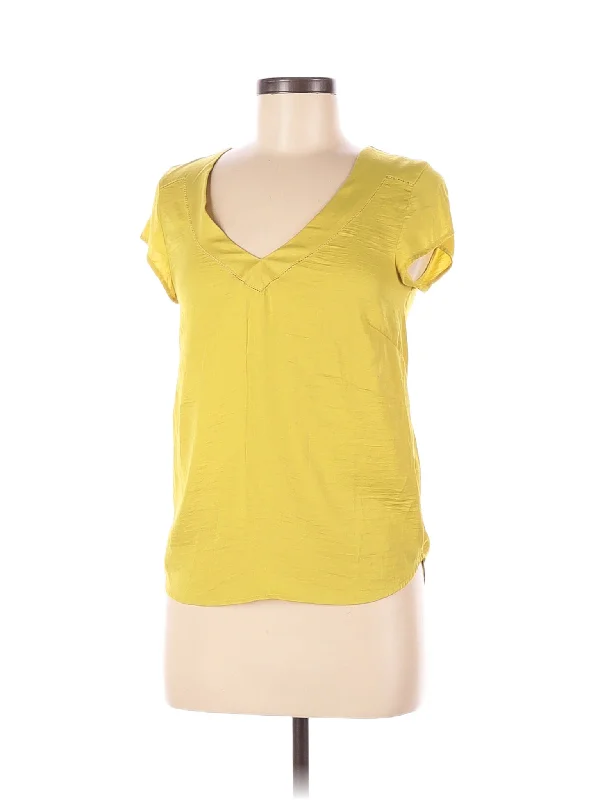 Short Sleeve Blouse Embroidered Floral Blouse
