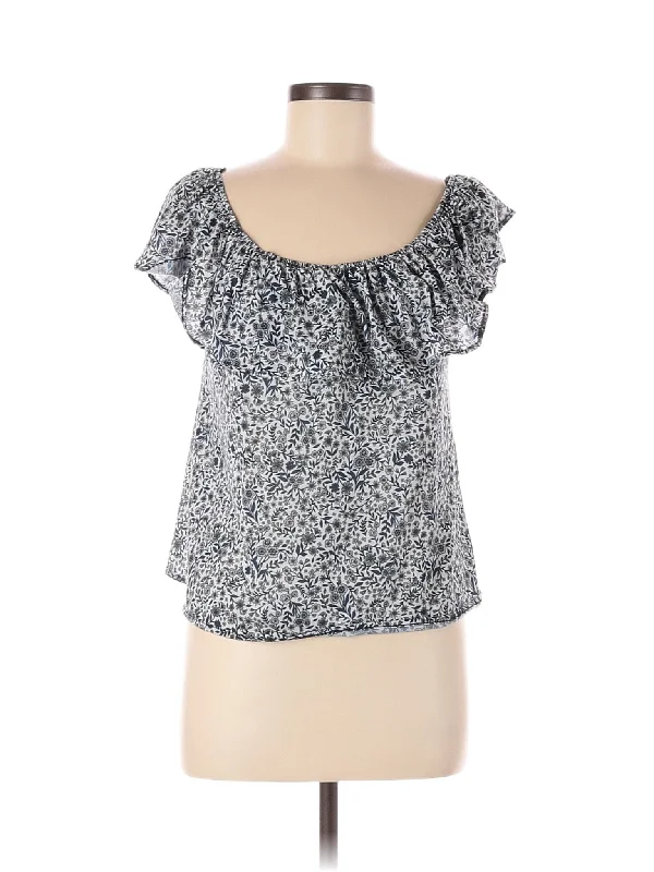 Short Sleeve Blouse Slim Fit Blouse