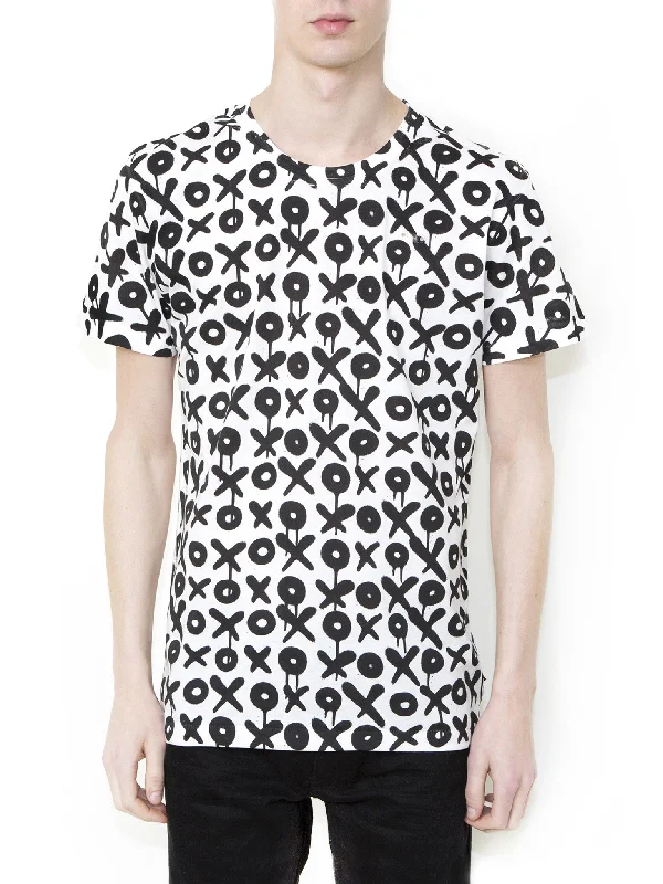 OX ON WHITE Men Regular Fit T-shirt-- Solid Color Striped Floral