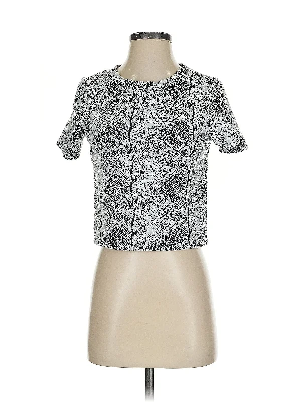 Short Sleeve Blouse Elegant Peplum Blouse