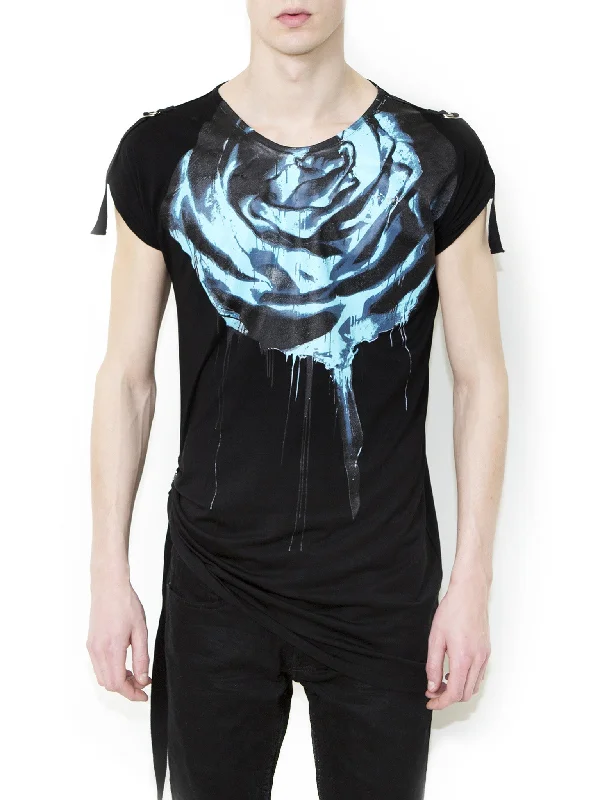 ROSE INVERTED Unisex Fashion Fit T-shirt-- Chenille Brocade Lace