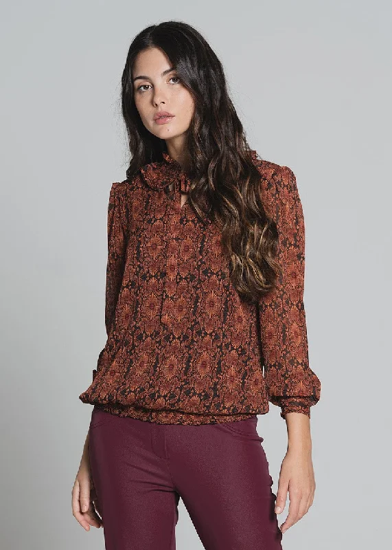 "Calais" Blouse Classic Striped Blouse