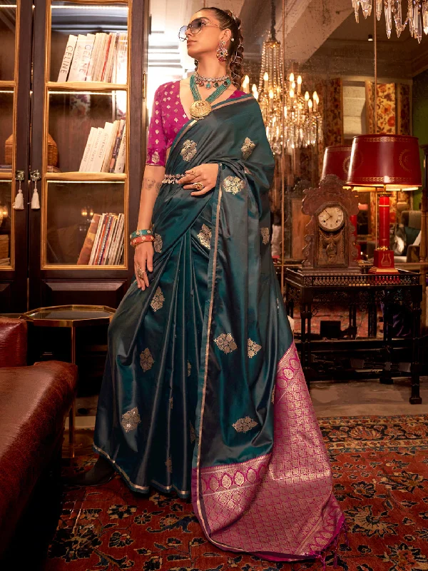 Women's Satin Silk Pink Woven Design Designer Saree With Blouse Piece Soft Satin Blouse Women's Satin Silk Pink Woven Design Designer Saree With Blouse Piece Soft Satin Blouse