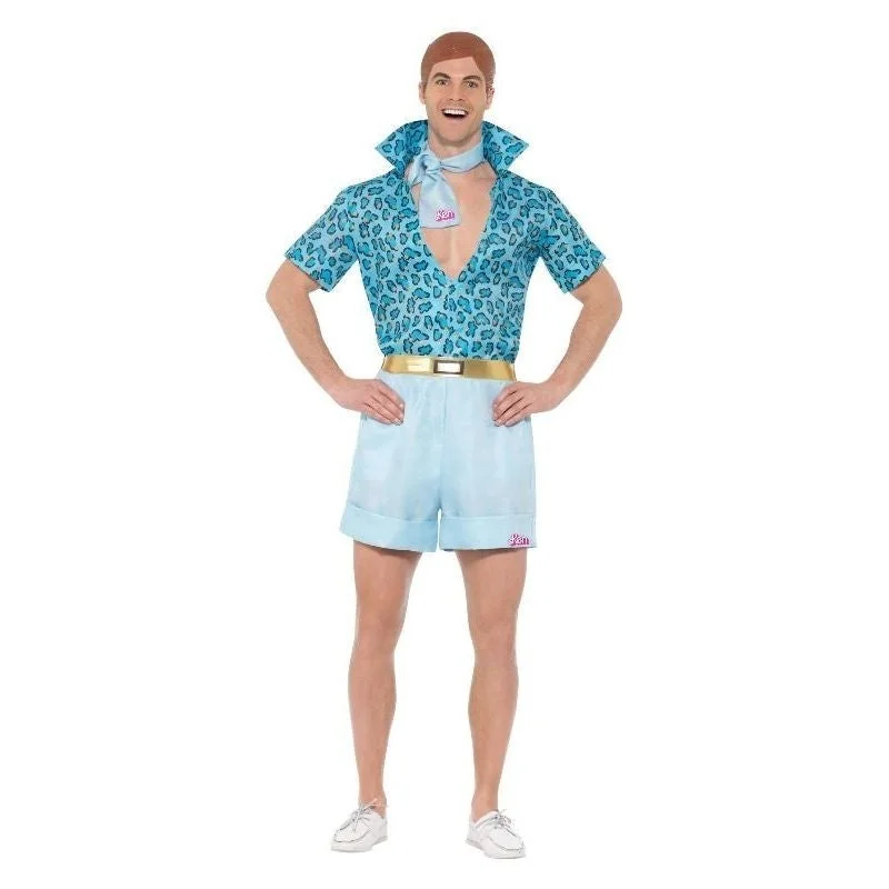 Barbie Movie Safari Ken Costume Mens Blue Shirt Shorts Tie and Wig-- Chenille Fabric Brocade Fabric Lace Fabric Barbie Movie Safari Ken Costume Mens Blue Shirt Shorts Tie and Wig-- Chenille Fabric Brocade Fabric Lace Fabric