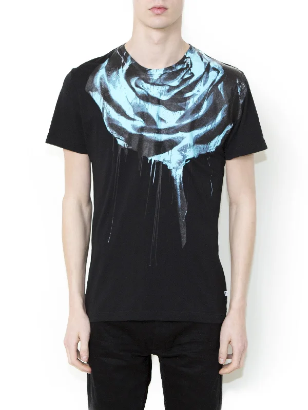 ROSE INVERTED Men Regular Fit T-shirt-- Oversized T-Shirt Spandex breathable