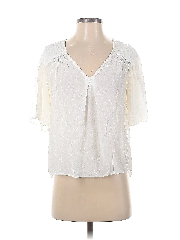 Short Sleeve Blouse Chic Square Blouse