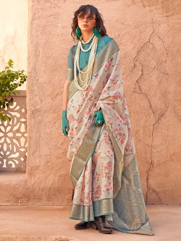 Women's Georgette Light Blue Woven Design Designer Saree With Blouse Piece Casual Relaxed Fit Blouse Women's Georgette Light Blue Woven Design Designer Saree With Blouse Piece Casual Relaxed Fit Blouse
