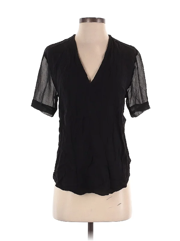 Short Sleeve Blouse Vintage Polka Blouse