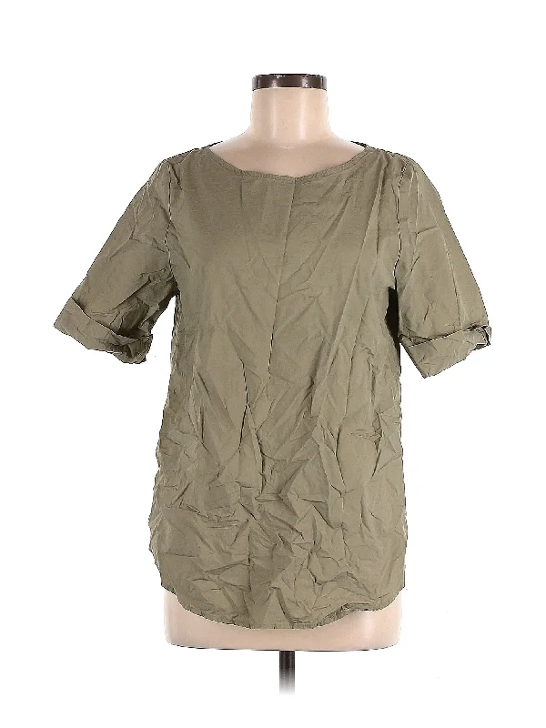 Short Sleeve Blouse Embroidered Floral Blouse
