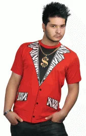 T-Shirt - Pimp Style-- Solid Print Embellished