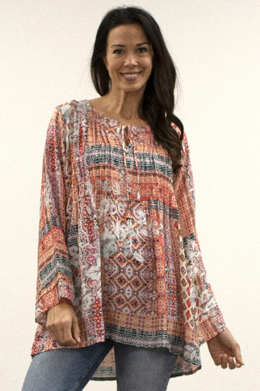 "Kady" Blouse Oversized Silk Blouse