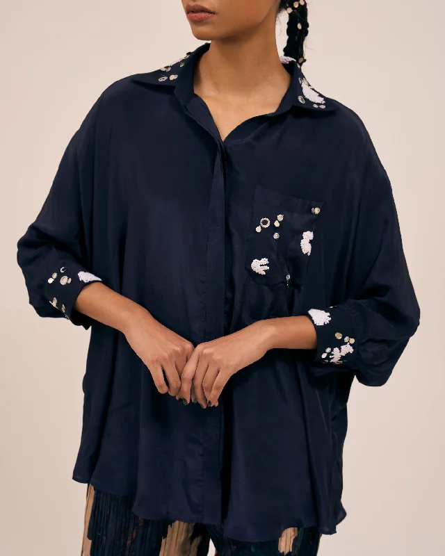 Sudoku Shirt-- Spandex Blend Rayon Blend Denim Blend