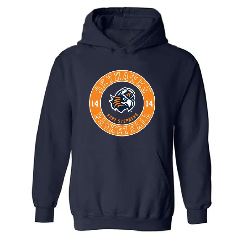 UT Martin - NCAA Women's Basketball : Abby Stephens - Classic Fashion Shersey Hooded Sweatshirt Hoodie with Raglan Sleeves Sporty Comfortable UT Martin - NCAA Women's Basketball : Abby Stephens - Classic Fashion Shersey Hooded Sweatshirt Hoodie with Raglan Sleeves Sporty Comfortable