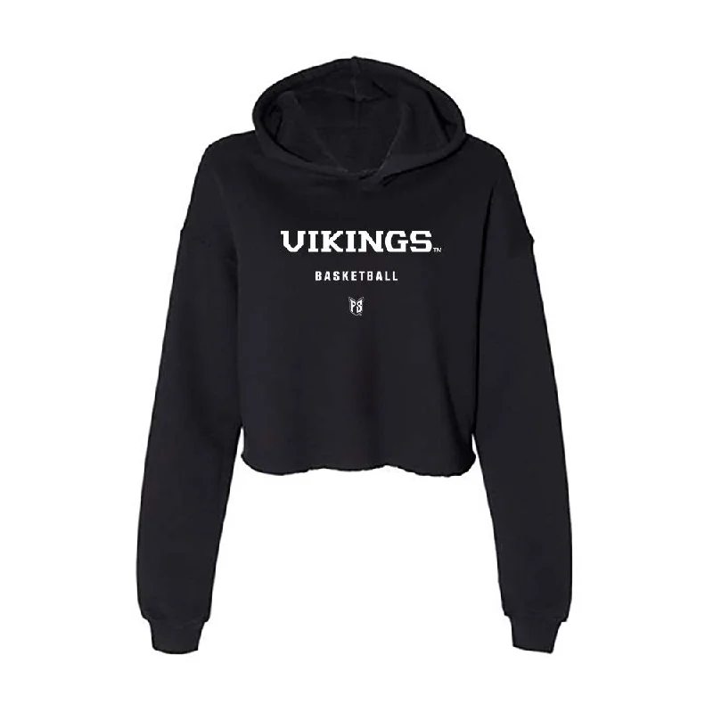 Portland State - NCAA Women's Basketball : Jamia Carter - Classic Shersey Women's Crop Fleece Hoodie Hoodie with High-Low Hem Asymmetrical Trendy Portland State - NCAA Women's Basketball : Jamia Carter - Classic Shersey Women's Crop Fleece Hoodie Hoodie with High-Low Hem Asymmetrical Trendy