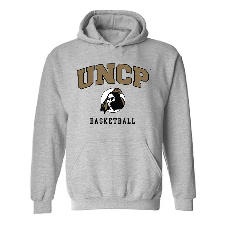 UNC Pembroke - NCAA Women's Basketball : Anastasia Sinclair - Classic Shersey Hooded Sweatshirt Hoodie with Exposed Zipper Edgy Industrial