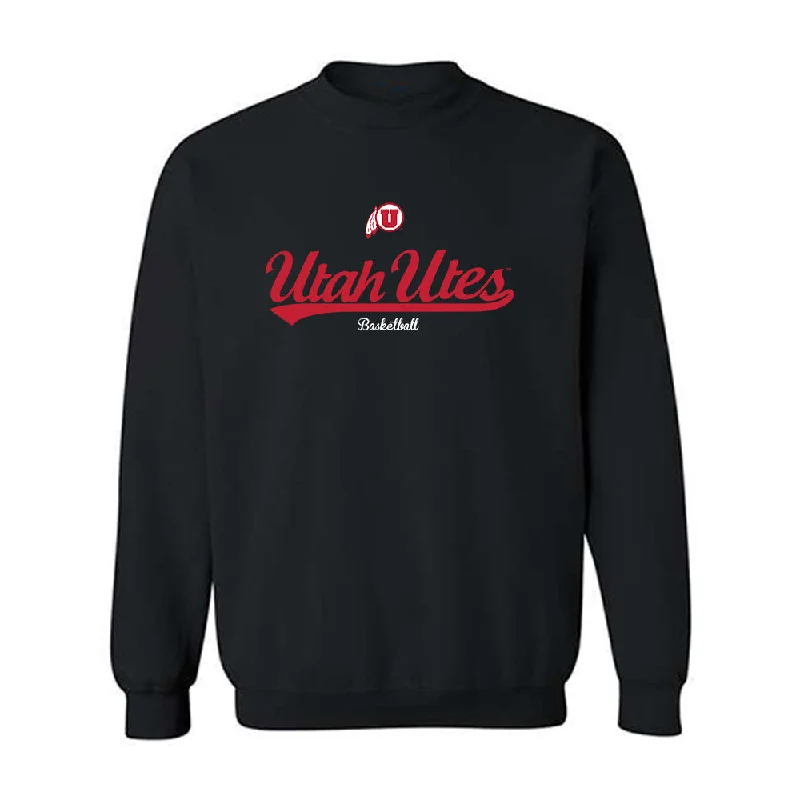 Utah - NCAA Women's Basketball : Ines Vieira - Classic Shersey Crewneck Sweatshirt Hoodie with Hem Drawcord Adjustable Customizable Utah - NCAA Women's Basketball : Ines Vieira - Classic Shersey Crewneck Sweatshirt Hoodie with Hem Drawcord Adjustable Customizable