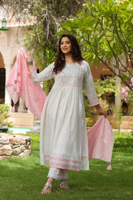 Cotton sifly & cotton lurex nyra cut kurti with lineing sequence emb work with gota lace. cotton print pant & dupptta Sleek Black Pants Cotton sifly & cotton lurex nyra cut kurti with lineing sequence emb work with gota lace. cotton print pant & dupptta Sleek Black Pants