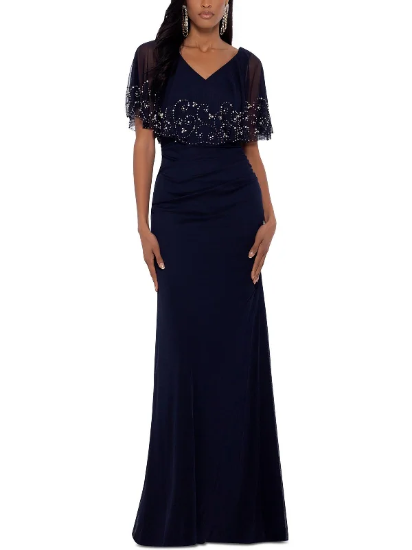 Womens Embellished Maxi Evening Dress Tunics Chinos classic