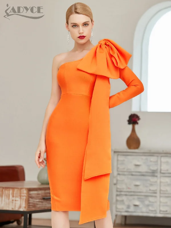 Orange Bandage Dress