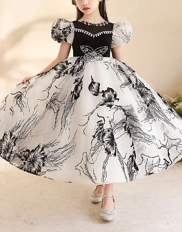 A-Line/Princess Short Sleeves Floor Length Girl Party Dresses with Rhinestones Tunics Stylish modern A-Line/Princess Short Sleeves Floor Length Girl Party Dresses with Rhinestones Tunics Stylish modern