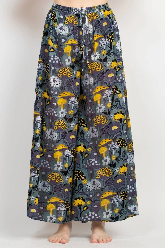 Mushroom Wide Leg Pants Cozy Maternity Pants