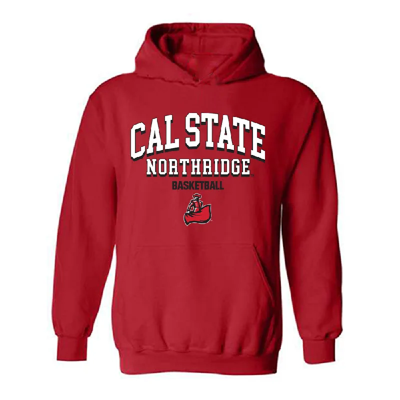 CSUN - NCAA Women's Basketball : Kelly Tumlin - Classic Shersey Hooded Sweatshirt Hoodie with Button Placket Classic Preppy CSUN - NCAA Women's Basketball : Kelly Tumlin - Classic Shersey Hooded Sweatshirt Hoodie with Button Placket Classic Preppy