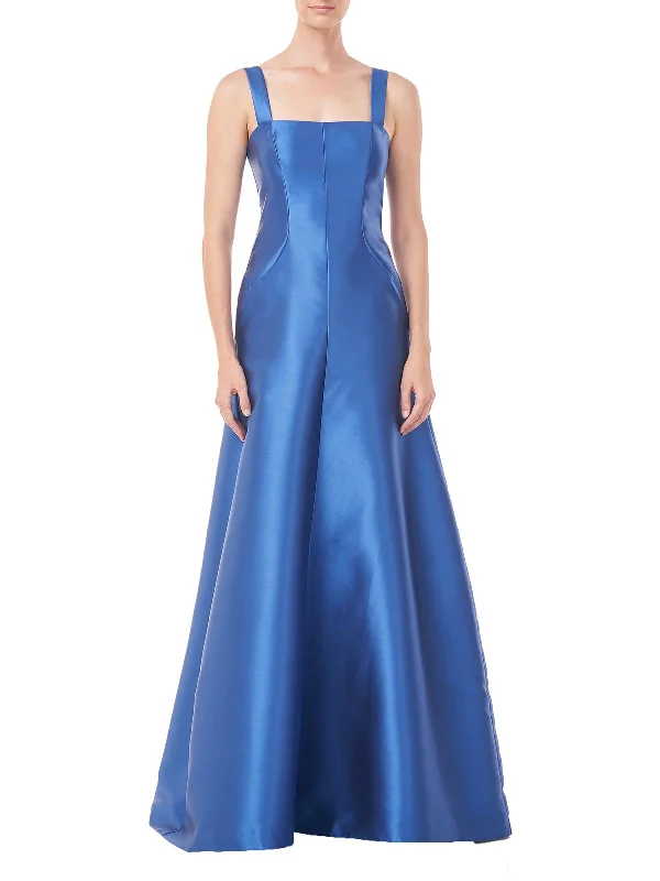 Tatiana Womens Satin Maxi Evening Dress Casual Short Summer