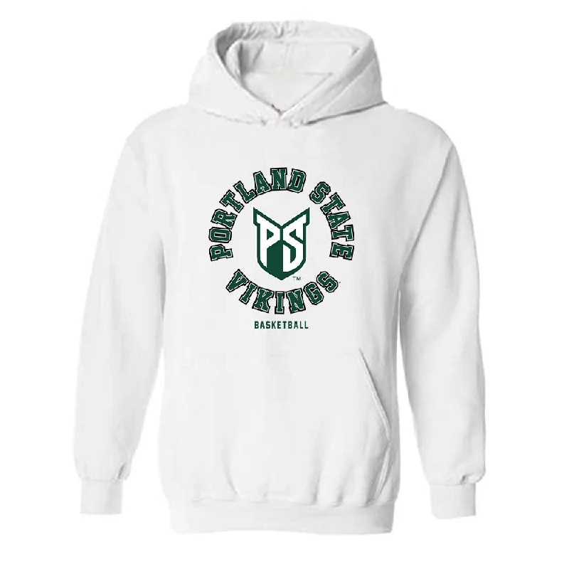 Portland State - NCAA Women's Basketball : Jamia Carter - Classic Shersey Hooded Sweatshirt Hoodie with Hidden Zipper Minimalist Clean Portland State - NCAA Women's Basketball : Jamia Carter - Classic Shersey Hooded Sweatshirt Hoodie with Hidden Zipper Minimalist Clean