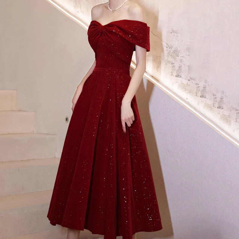 burgundy mid-long