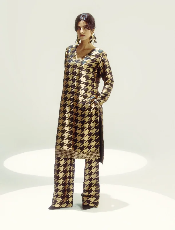 Brown gerum classic kurta and pants Comfortable Jogging Pants