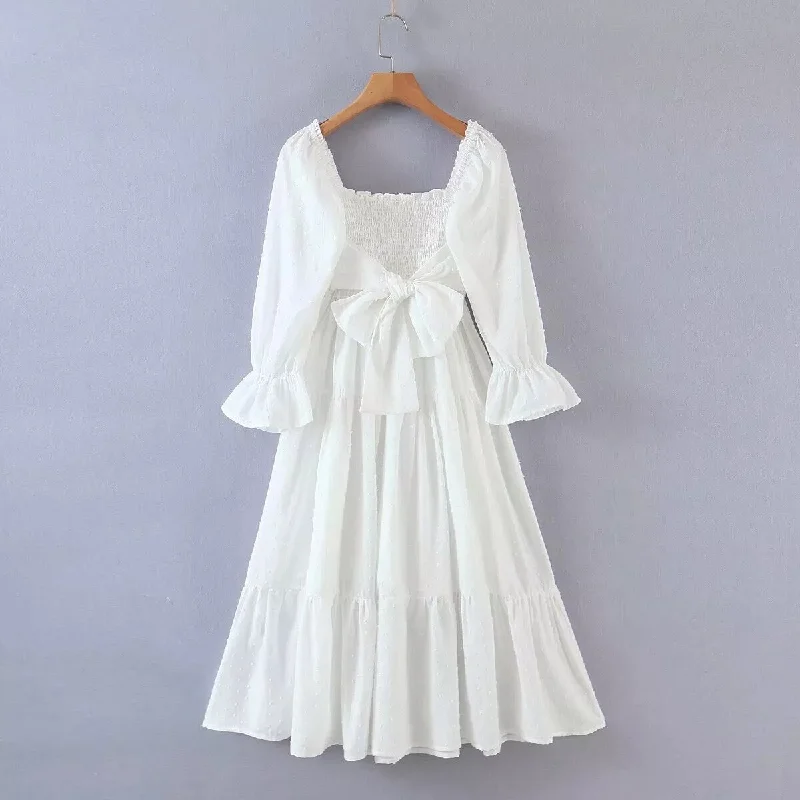 white dress