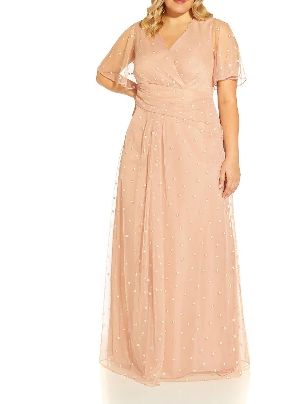 Plus Womens Glitter Maxi Evening Dress Tunics Exclusive limited