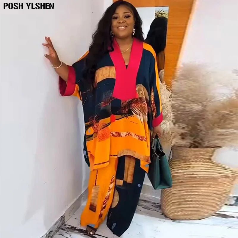 2PC New Arrival: Plus Size Ankara Dashiki Set for Women - Stylish Fashion Tops and Pants Comfortable Denim Pants 2PC New Arrival: Plus Size Ankara Dashiki Set for Women - Stylish Fashion Tops and Pants Comfortable Denim Pants