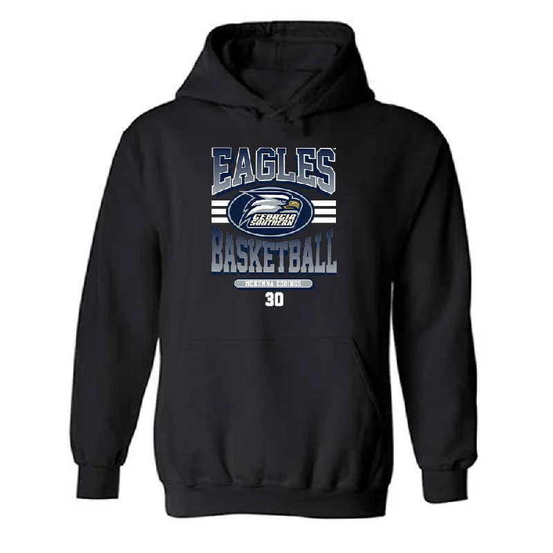 Georgia Southern - NCAA Women's Basketball : McKenna Eddings - Classic Fashion Shersey Hooded Sweatshirt Hoodie with Puffed Sleeves Voluminous Trendy Georgia Southern - NCAA Women's Basketball : McKenna Eddings - Classic Fashion Shersey Hooded Sweatshirt Hoodie with Puffed Sleeves Voluminous Trendy