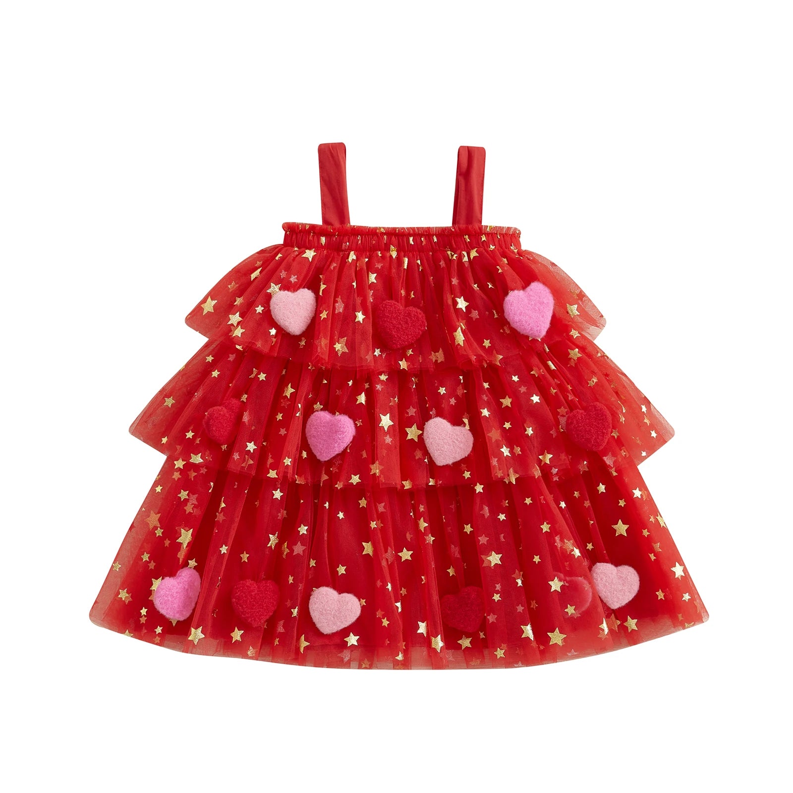 VALENTINA Layered Tulle Dress Turtleneck Neckline Stylish