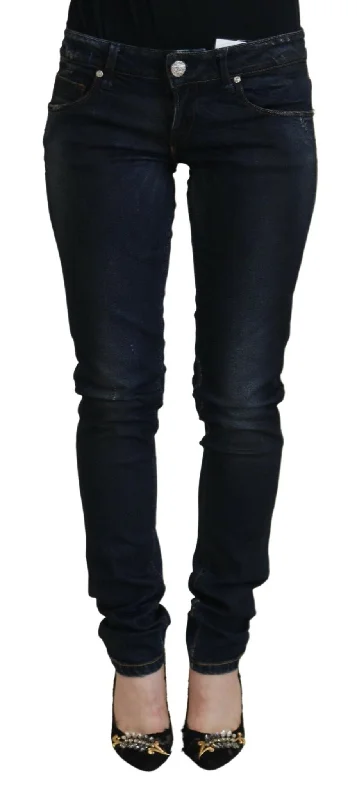 Acht Chic Low Waist Skinny Denim Pants High-Waist Yoga Pants