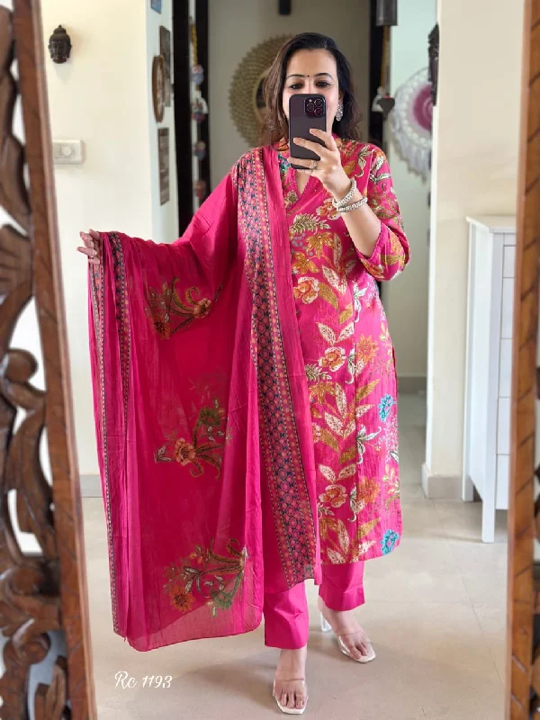 Featuring beautiful Heavy Suit Set which is beautifully decorated with handwork weaving and prints. It is paired with matching pants and dupatta. Comfortable Denim Trousers