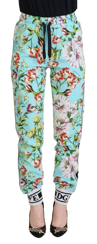 Dolce & Gabbana Elegant Multicolor Viscose Pants Comfy High-Waist Jeans