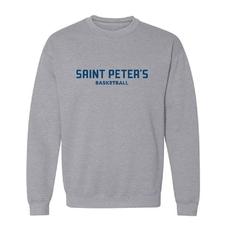 Saint Peter's - NCAA Women's Basketball : Iyanna Cotten - Classic Shersey Crewneck Sweatshirt Hoodie with High Neck Warm Protective Saint Peter's - NCAA Women's Basketball : Iyanna Cotten - Classic Shersey Crewneck Sweatshirt Hoodie with High Neck Warm Protective