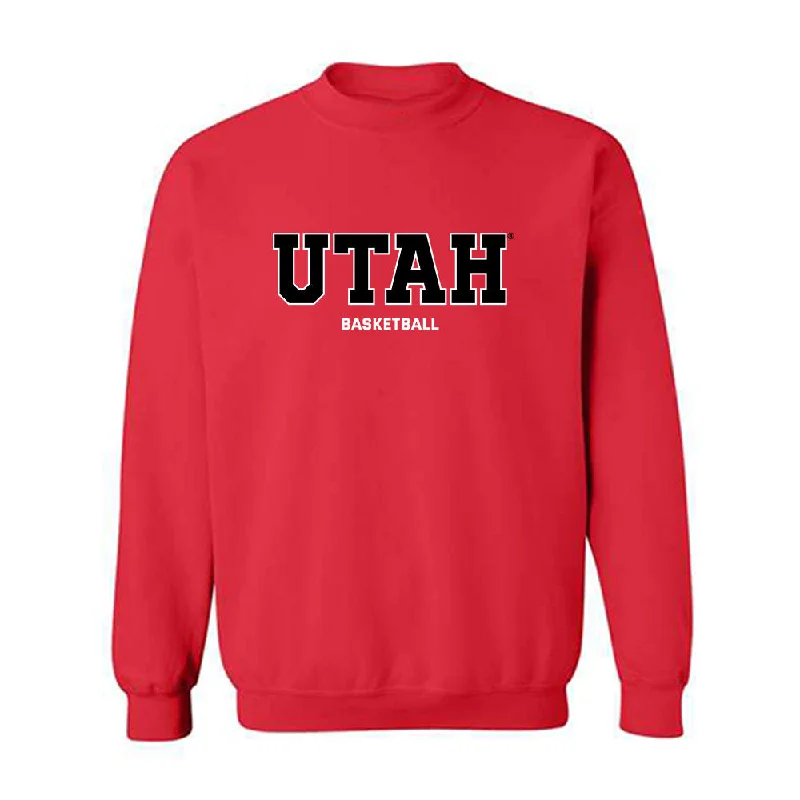 Utah - NCAA Women's Basketball : Ines Vieira - Classic Shersey Crewneck Sweatshirt Hoodie with Strings Custom Fit Adjustable