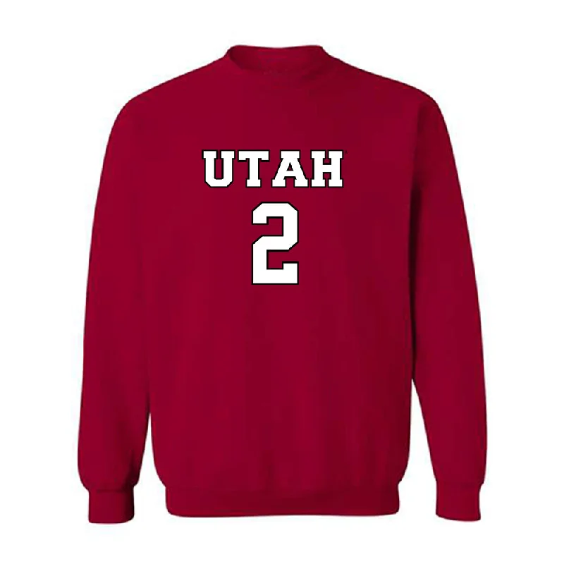 Utah - NCAA Women's Basketball : Ines Vieira - Sports Shersey Crewneck Sweatshirt Hoodie with Hem Lace Feminine Delicate Utah - NCAA Women's Basketball : Ines Vieira - Sports Shersey Crewneck Sweatshirt Hoodie with Hem Lace Feminine Delicate
