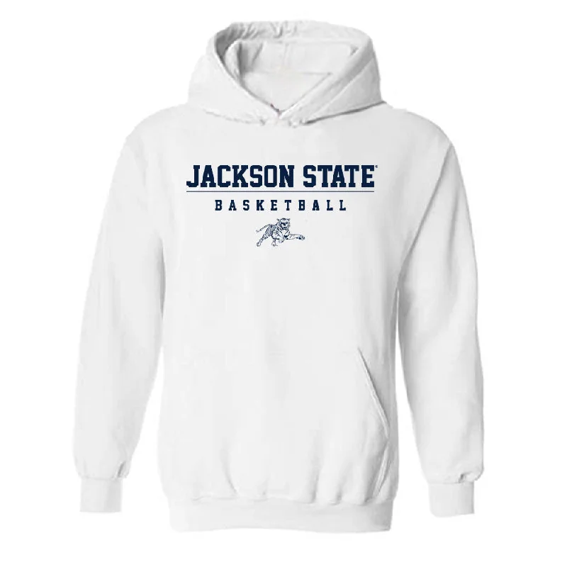 Jackson State - NCAA Women's Basketball : Arianna Durrell - Classic Shersey Hooded Sweatshirt Hoodie with Hem Lace Feminine Delicate Jackson State - NCAA Women's Basketball : Arianna Durrell - Classic Shersey Hooded Sweatshirt Hoodie with Hem Lace Feminine Delicate