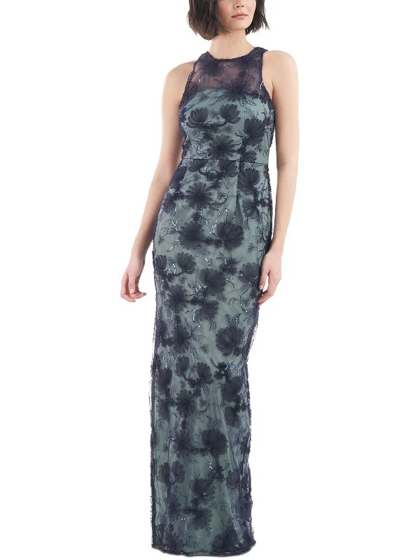 Womens Applique Maxi Evening Dress Tunics Exclusive limited