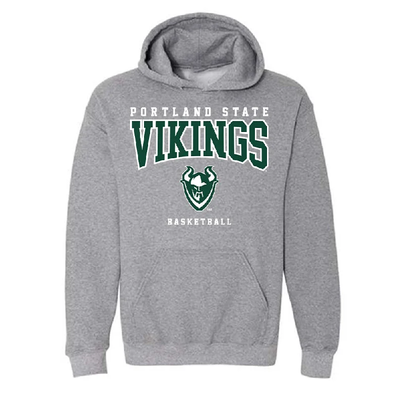 Portland State - NCAA Women's Basketball : Jamia Carter - Classic Shersey Hooded Sweatshirt Hoodie with Belted Waist Structured Tailored Portland State - NCAA Women's Basketball : Jamia Carter - Classic Shersey Hooded Sweatshirt Hoodie with Belted Waist Structured Tailored
