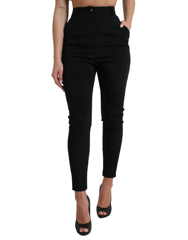 Dolce & Gabbana Elegant High Waist Skinny Pants High-Waist Trousers