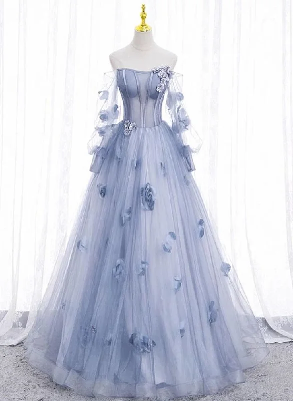 Dreamy Bridal Dress Fairy Floral A line Girls Party Dress Elegant Gorgeous Birthday Evening Dress Ribbon Graduation Gown Prom Dress Tunics Review highly