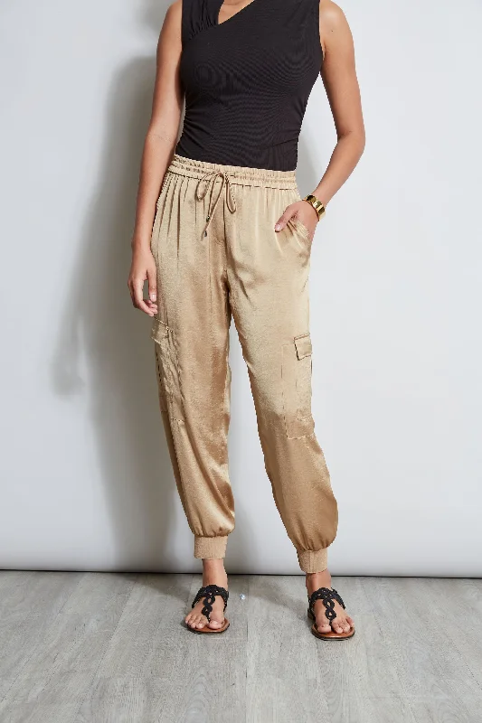 Satin Cargo Pant Formal Dress Pants